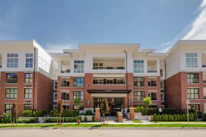 Front exterior of A216 8150 207 Street, Langley, BC