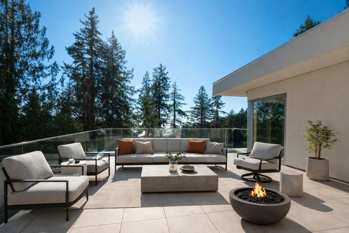 Outdoor Deck Photo of 4437 Piccadilly North, West Vancouver, BC