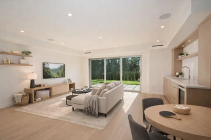 Aerial View of 4437 Piccadilly North, West Vancouver, BC