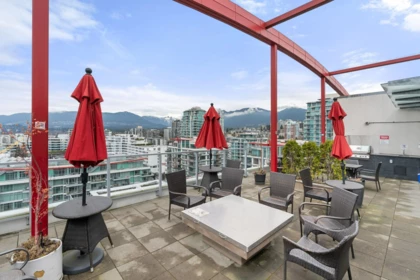 Outdoor Patio Photo of 208 199 Victory Ship Way, North Vancouver, BC