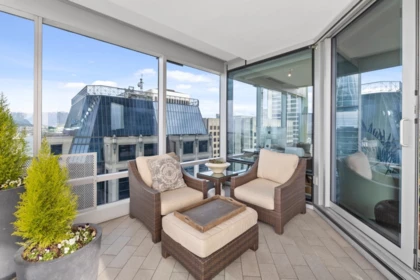 Outdoor Deck Photo of 3302 1111 Alberni Street, Vancouver, BC