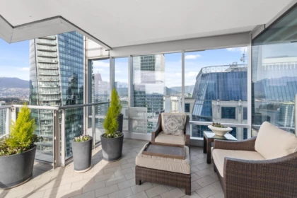 Outdoor Patio Photo of 3302 1111 Alberni Street, Vancouver, BC