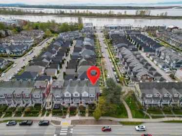 Aerial View of 1 4388 Moncton Street, Richmond, BC