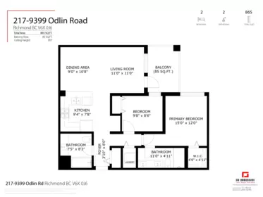 Primary Bedroom Photo of 217 9399 Odlin Road, Richmond, BC