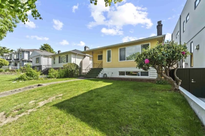 Aerial View of 2666 Waverley Avenue, Vancouver, BC