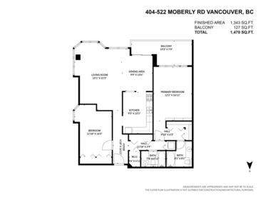 Hallway Photo of 404 522 Moberly Road, Vancouver, BC