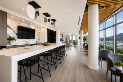 Outdoor Patio Photo of 312 755 Harbourside Drive, North Vancouver, BC