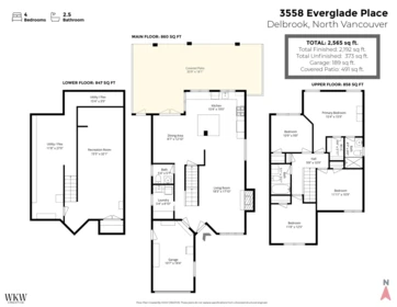 Playground / Recreational Area Near 3558 Everglade Place, North Vancouver, BC