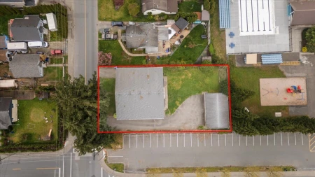 Aerial View of 9586 Williams Street, Chilliwack, BC