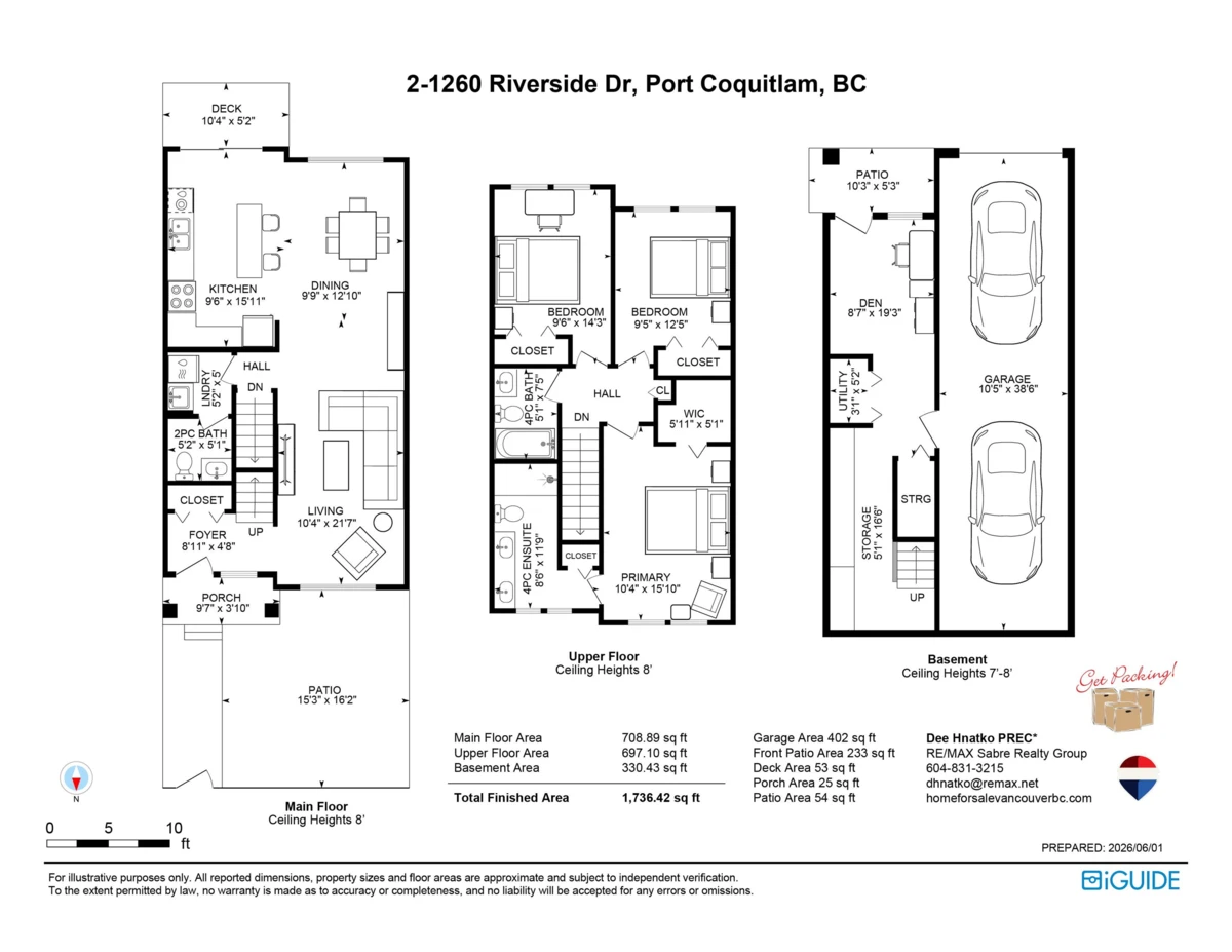 Dining Area Photo of 2 1260 Riverside Drive, Port Coquitlam, BC