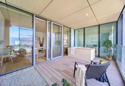 Outdoor Deck Photo of 3202 1568 Alberni Street, Vancouver, BC
