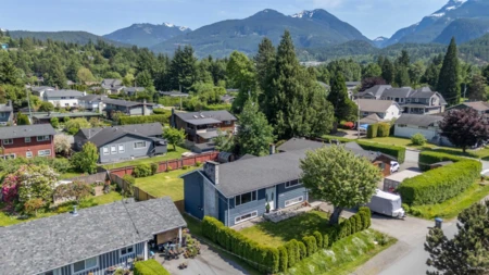 Aerial View of 40322 Diamond Head Road, Squamish, BC