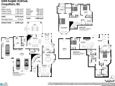 Aerial View of 2304 Kugler Avenue, Coquitlam, BC