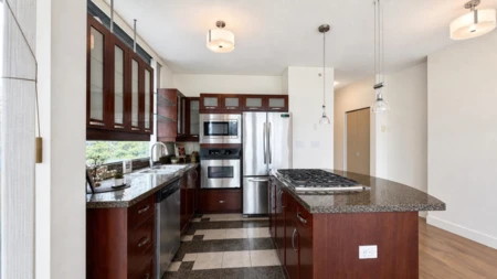 Kitchen Island Photo of 701 1228 W Hastings Street, Vancouver, BC