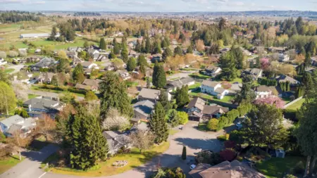 Aerial View of 15342 Killarney Court, Surrey, BC