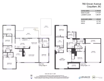 Hallway Photo of 760 Grover Avenue, Coquitlam, BC