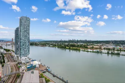 Outdoor Deck Photo of 2802 908 Quayside Drive, New Westminster, BC