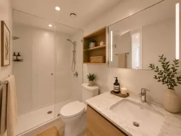 Powder Room Photo of 2802 908 Quayside Drive, New Westminster, BC