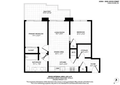 Aerial View of 2504 5058 Joyce Street, Vancouver, BC