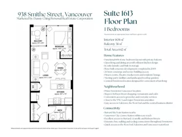 1613 938 Smithe Street, Vancouver, BC, Vancouver — Apartment/Condo for sale