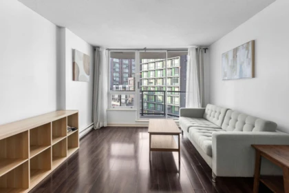 Living Room Photo of 706 1212 Howe Street, Vancouver, BC
