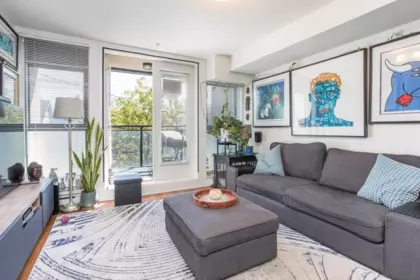 Living Room Photo of 316 2150 E Hastings Street, Vancouver, BC