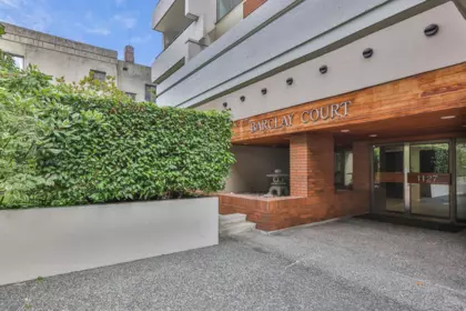 Exterior Rear Photo of 1102 1127 Barclay Street, Vancouver, BC