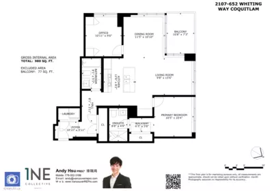 2107 652 Whiting Way, Coquitlam, BC, Coquitlam — Apartment/Condo for sale