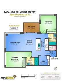 Exterior Rear Photo of 1406 608 Belmont Street, New Westminster, BC