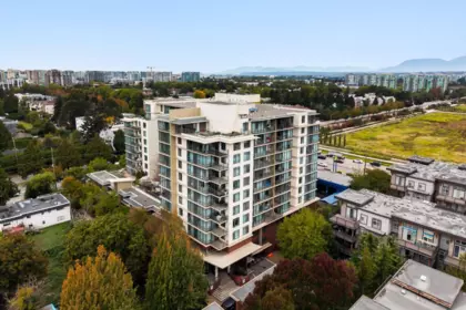 Aerial View of 916 9171 Ferndale Road, Richmond, BC