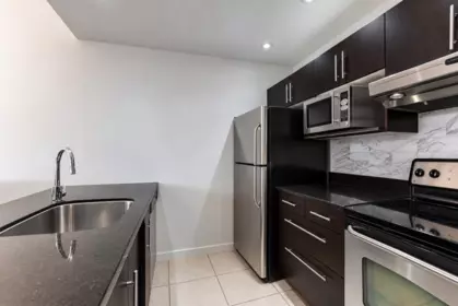Kitchen Island Photo of 807 1010 Howe Street, Vancouver, BC