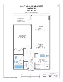 Loft / Bonus Room Photo of 807 1010 Howe Street, Vancouver, BC