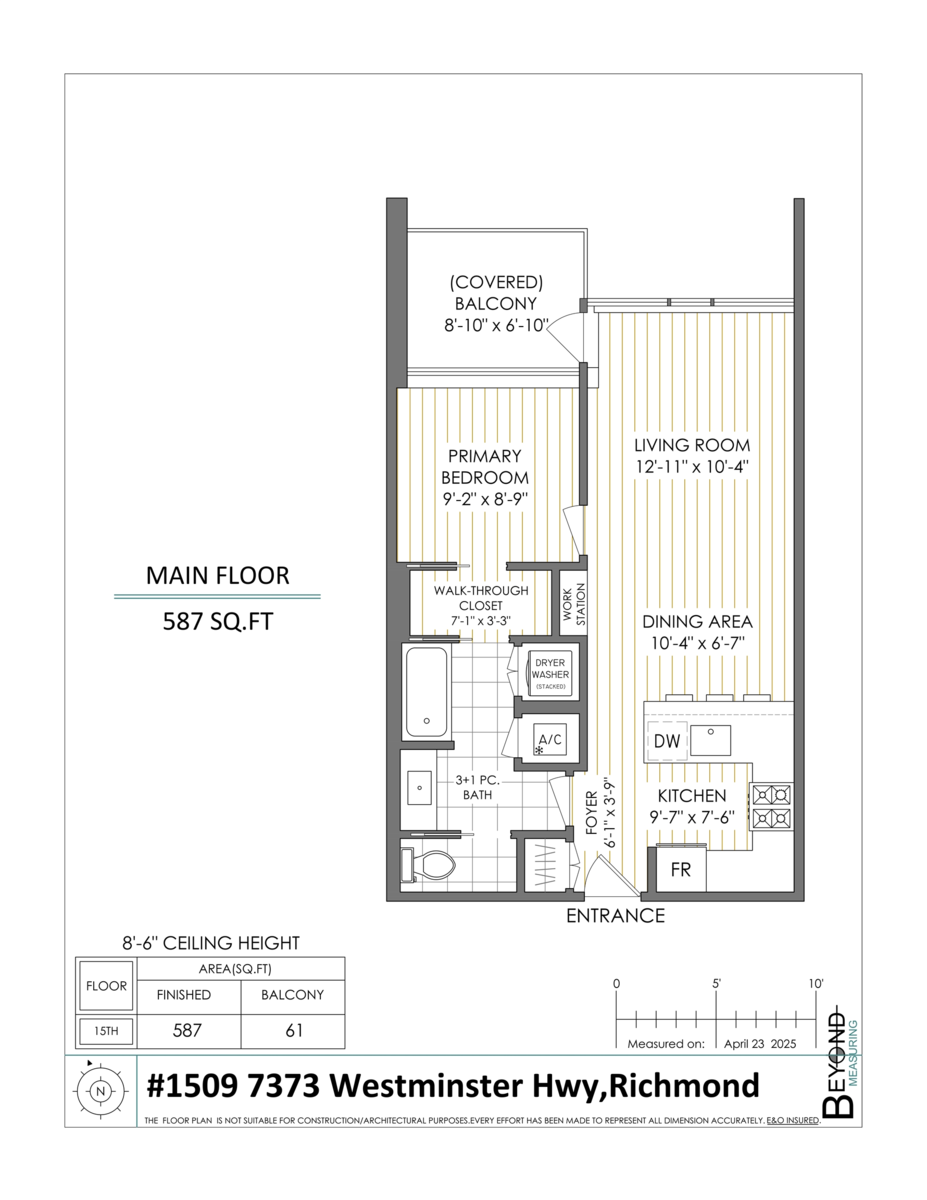 Aerial View of 1509 7373 Westminster Highway, Richmond, BC