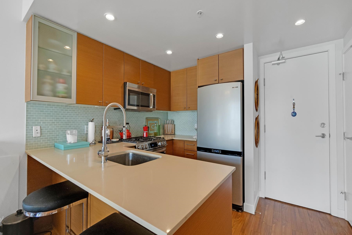 Living Room Photo of 1509 7373 Westminster Highway, Richmond, BC