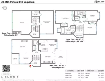 Playground / Recreational Area Near 23 3405 Plateau Boulevard, Coquitlam, BC
