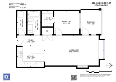 Basement Recreation Room Photo of 406 83 Moody Street, Port Moody, BC