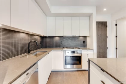 Kitchen Island Photo of 406 83 Moody Street, Port Moody, BC