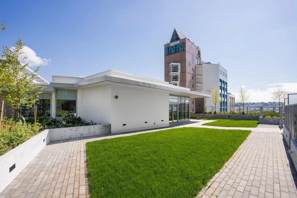 Aerial View of 2607 908 Quayside Drive, New Westminster, BC