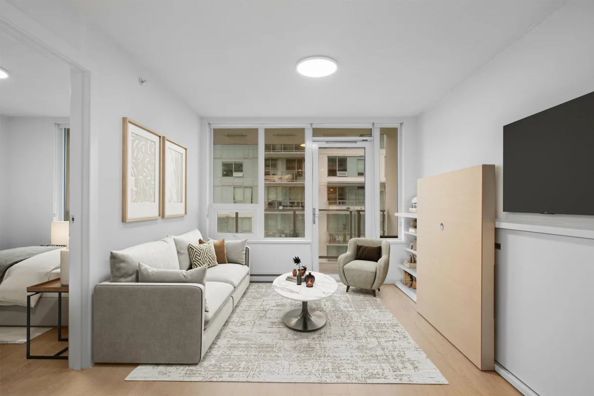 Exterior Rear Photo of 2607 908 Quayside Drive, New Westminster, BC