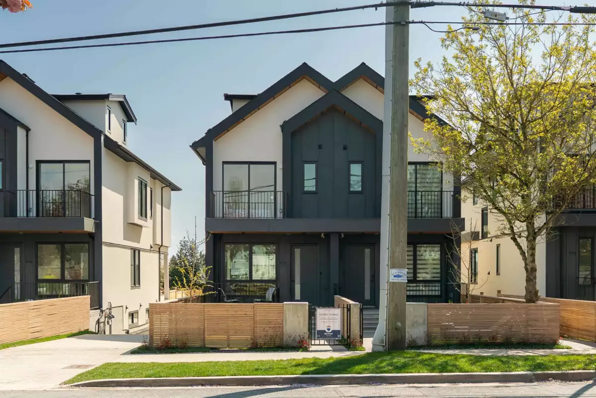 Aerial View of 836 W 64th Avenue, Vancouver, BC