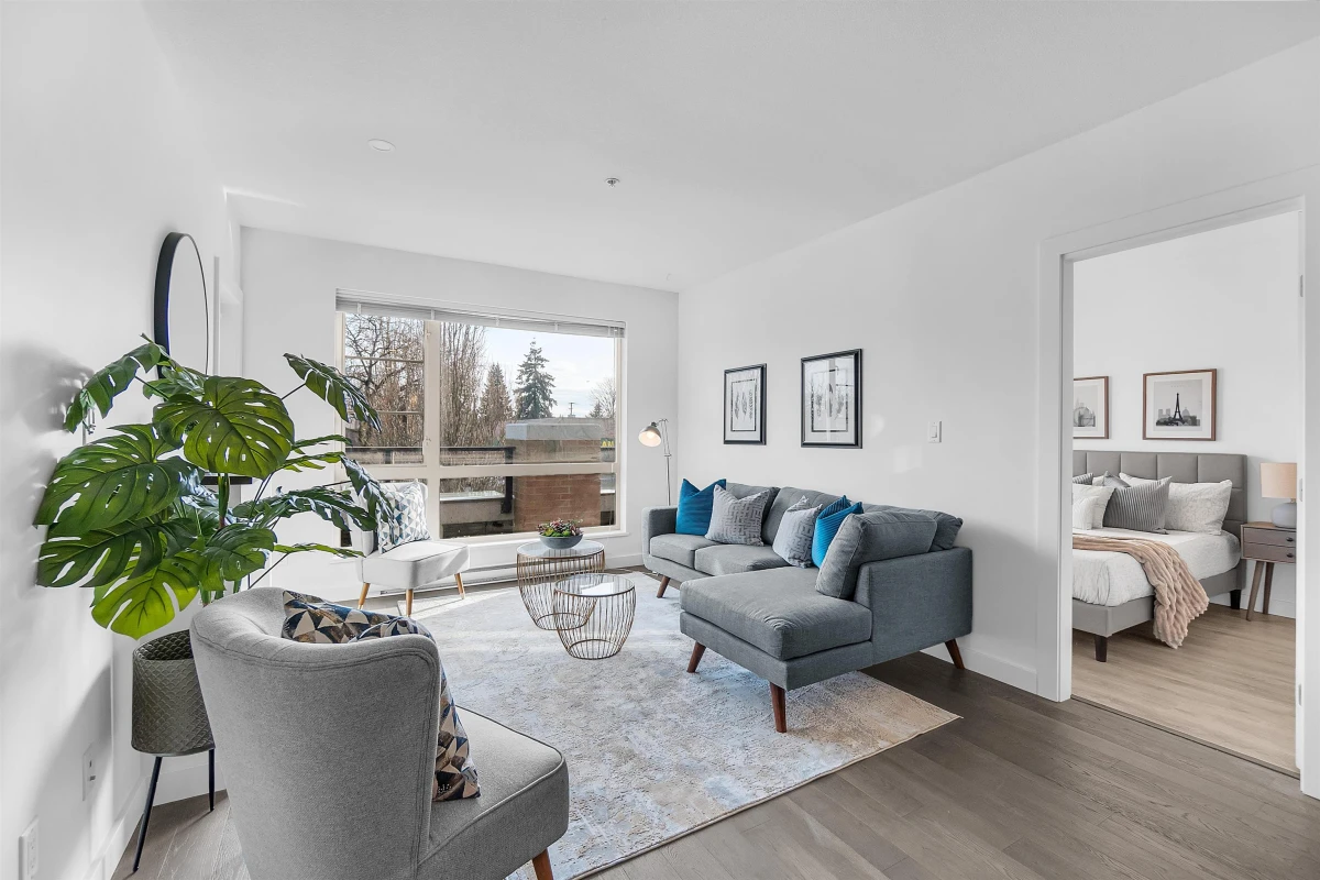 Exterior Rear Photo of 202 1330 Marine Drive, North Vancouver, BC