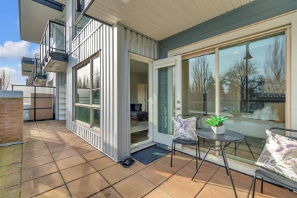 Outdoor Patio Photo of 202 1330 Marine Drive, North Vancouver, BC