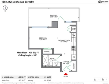 Swimming Pool Photo of 1803 2425 Alpha Avenue, Burnaby, BC
