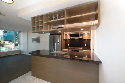 Kitchen Island Photo of 2102 833 Seymour Street, Vancouver, BC