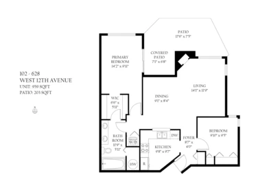 Hallway Photo of E102 628 W 12th Avenue, Vancouver, BC