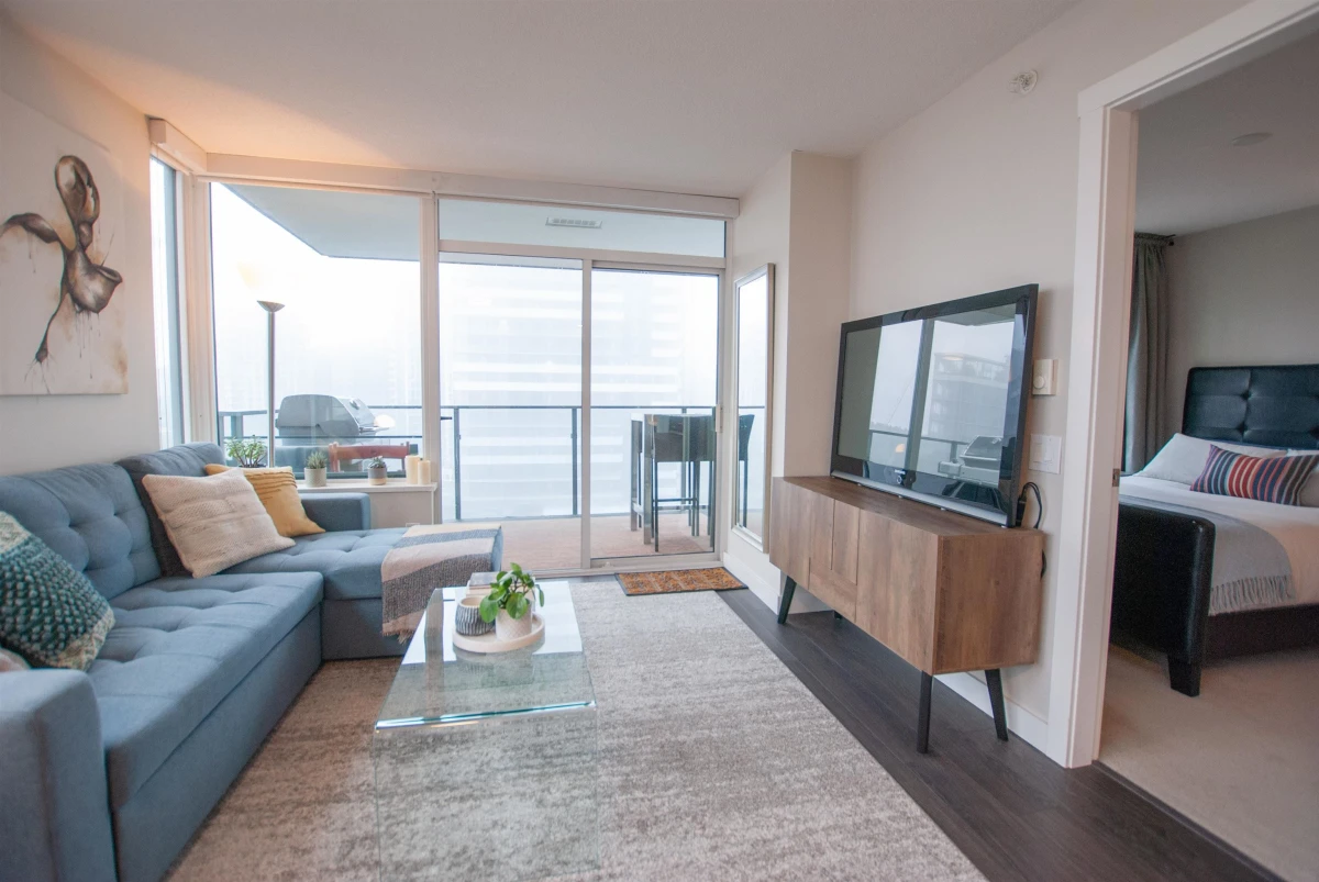 Living Room Photo of 1507 602 Como Lake Avenue, Coquitlam, BC