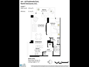 Office / Den Photo of 401 138 E Esplanade, North Vancouver, BC