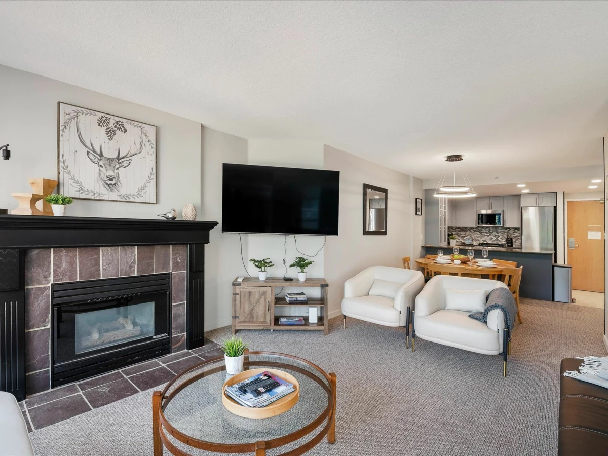 Family Room Photo of 415 4910 Spearhead Place, Whistler, BC