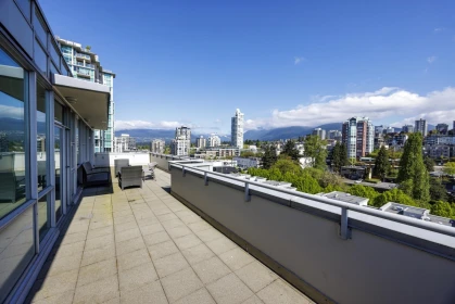 Backyard Photo of PH1 168 E Esplanade, North Vancouver, BC