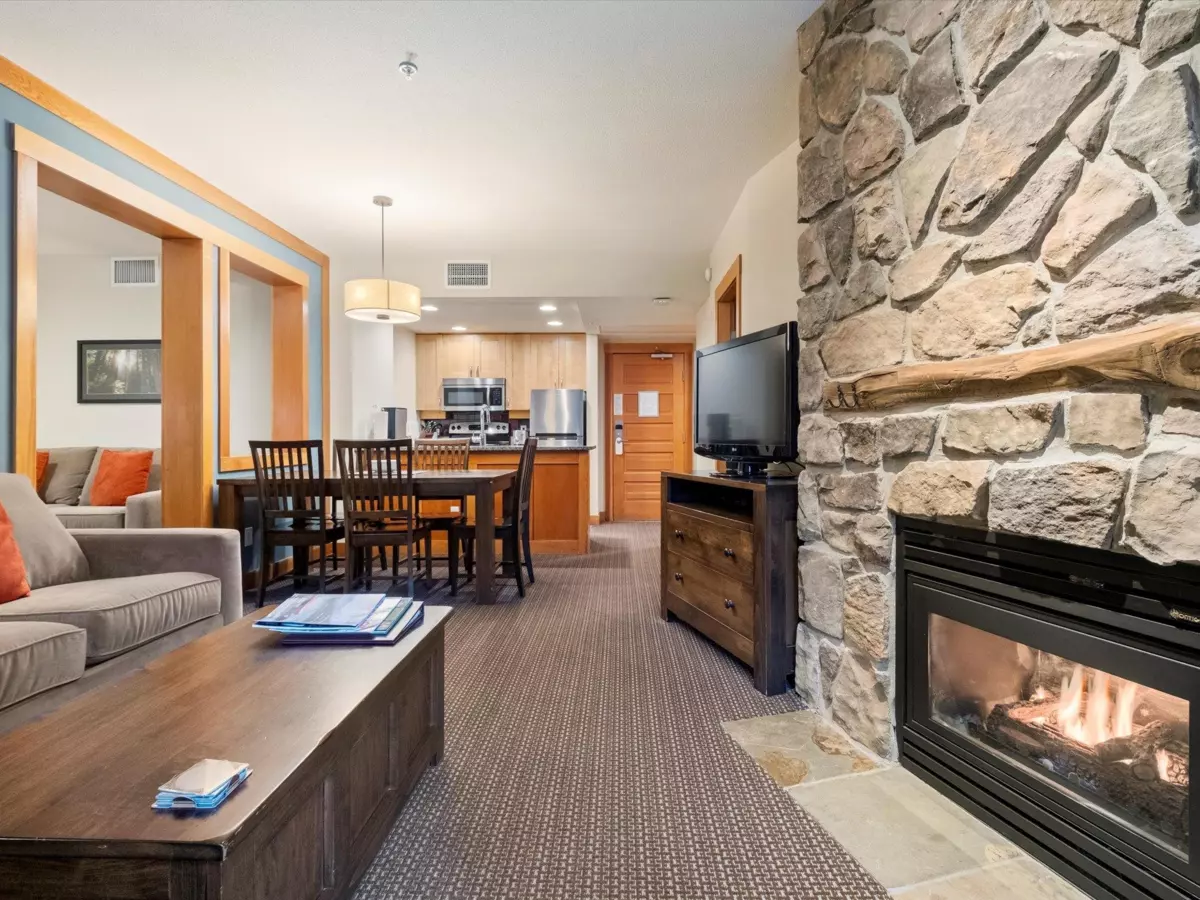 Living Room Photo of 215C 2036 London Lane, Whistler, BC